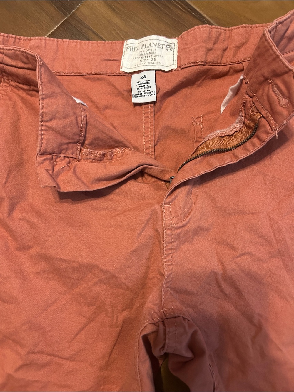 Free Planet Dusty Coral Casual Pants